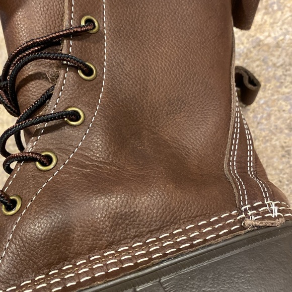 L.L. Bean 10” Shearling Lined Insulated Winter Duck Boots 7M 230121 - Picture 13 of 17